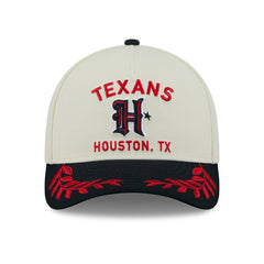 Houston Texans 2025 NFL Draft 9FORTY M-Crown A-Frame Snapback Cap Cream Taass sale