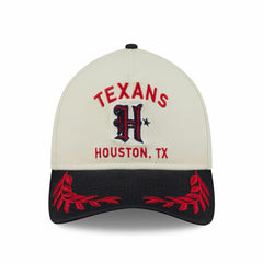 Houston Texans 2025 NFL Draft 9TWENTY A-Frame Adjustable Cap Cream Taass for sale