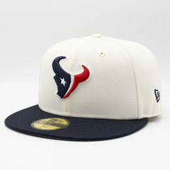 Houston Texans 10th Anniversary New Era 59FIFTY Fitted NFL Cap Cream Taass US