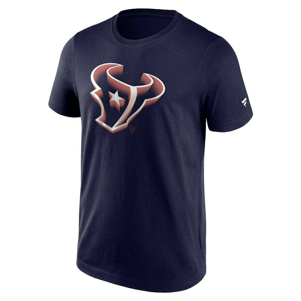 Houston Texans Chrome Logo NFL T-Shirt Navy Lifestyle
