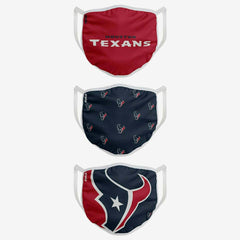 Houston Texans Face Covering NFL Face Mask (3-Pack) Taass sale