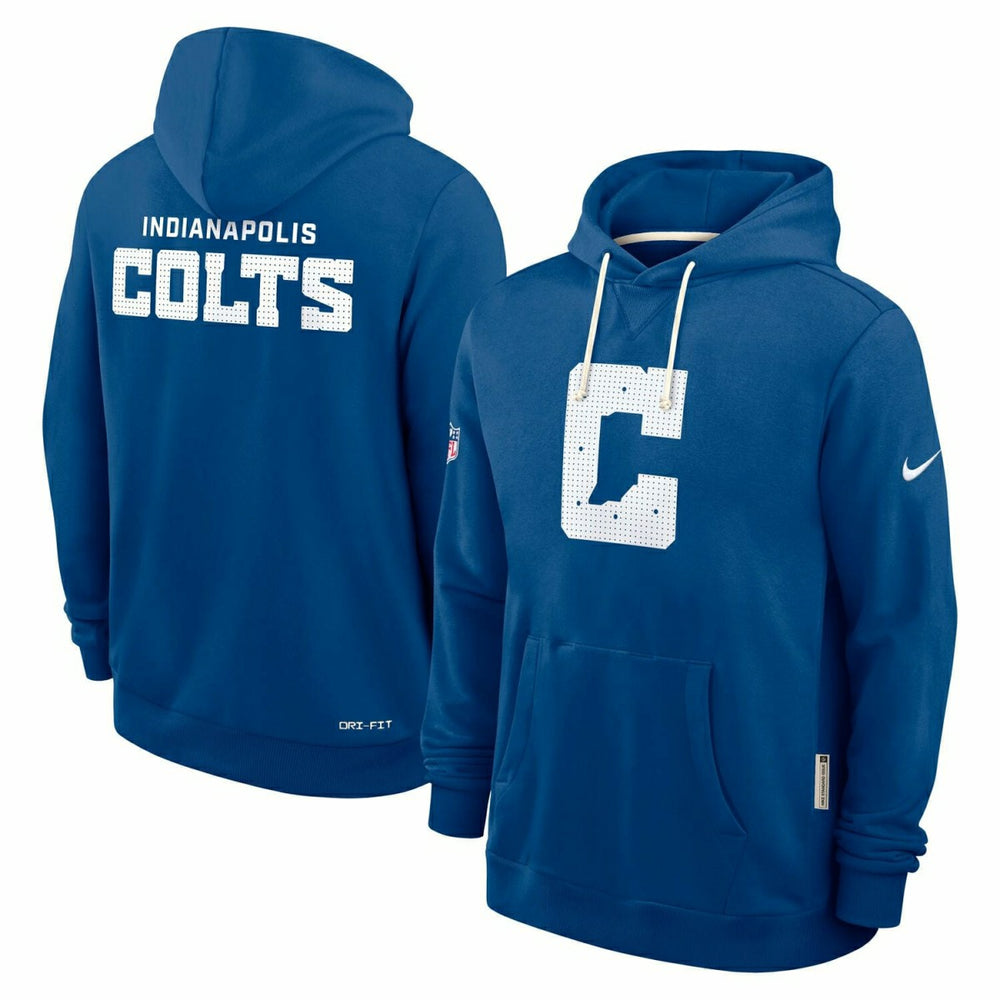 Indianapolis Colts 2025 NFL Sideline Standard Issue Hoodie Blue Fashion