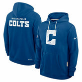 Indianapolis Colts 2025 NFL Sideline Standard Issue Hoodie Blue Fashion