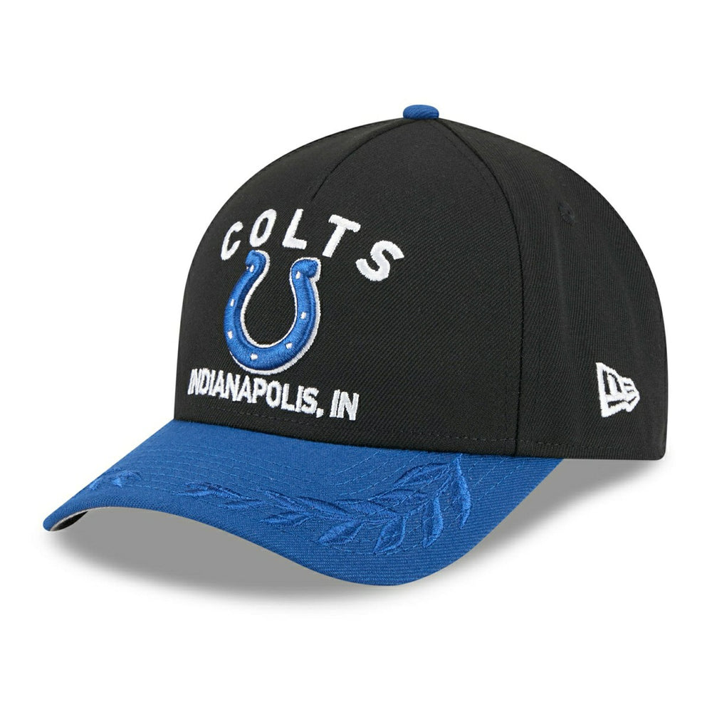 Indianapolis Colts 2025 NFL Draft 9FORTY M-Crown A-Frame Snapback Cap Black Fashion