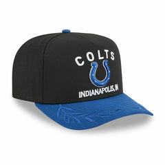 Indianapolis Colts 2025 NFL Draft New Era 9FIFTY A-Frame Snapback Cap Black Lifestyle
