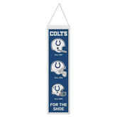 Indianapolis Colts Logo Evolution NFL Wool Banner Taass US