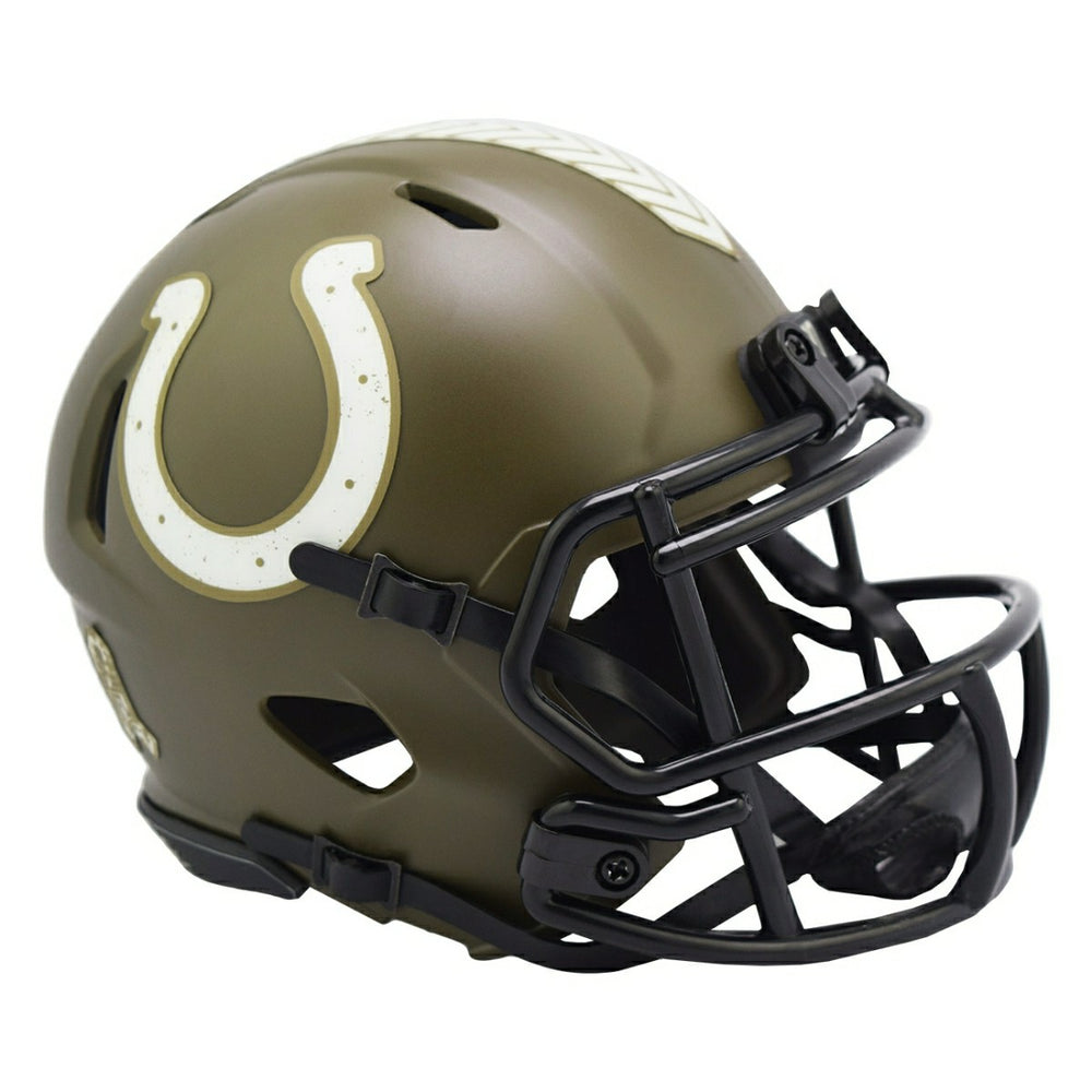 Indianapolis Colts 2022 Salute to Service NFL Speed Mini Helmet Taass for sale