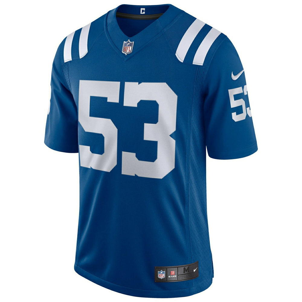Shaquille Leonard #53 Indianapolis Colts Nike Speed Machine Limited NFL Jersey Blue Fashion