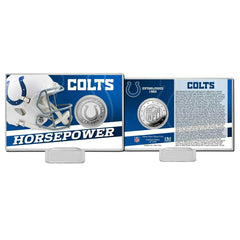 Indianapolis Colts Team History Highland Mint Silver Coin Card Lifestyle