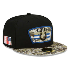 Indianapolis Colts 2021 NFL On-Field Salute to Service New Era 59FIFTY Fitted Cap Taass sale