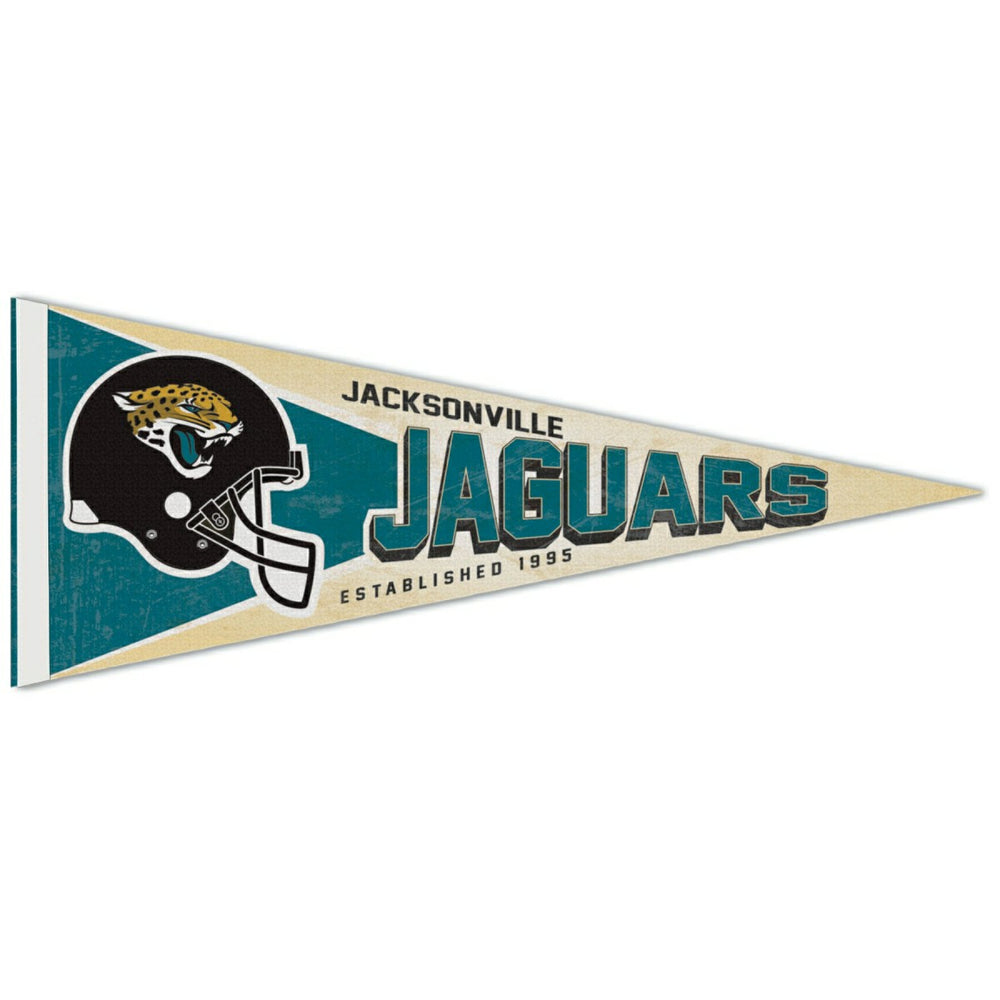 Jacksonville Jaguars Premium Throwback NFL Pennant Fashion