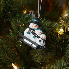 Jacksonville Jaguars NFL Sledding Snowmen Christmas Ornament Taass sale