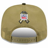 Jacksonville Jaguars 2025 NFL Salute to Service 9SEVENTY Trucker Snapback Cap Olive Lifestyle