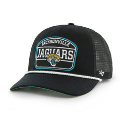Jacksonville Jaguars Hone Rope '47 Hitch RF Snapback Trucker NFL Cap Black Fashion