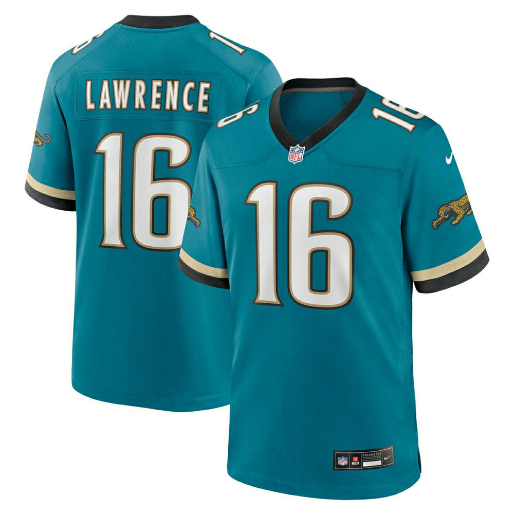 Trevor Lawrence #16 Jacksonville Jaguars Classic Nike Game NFL Jersey Türkis Lifestyle