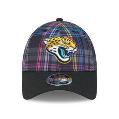 Jacksonville Jaguars 2024 NFL Crucial Catch New Era Stretch-Snap 9FORTY Cap Taass sale