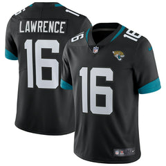 Trevor Lawrence #16 Jacksonville Jaguars Nike Vapor Limited NFL Jersey Black Lifestyle