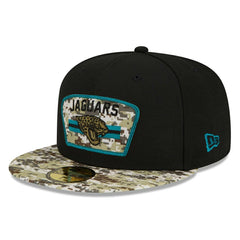 Jacksonville Jaguars 2021 NFL On-Field Salute to Service New Era 59FIFTY Fitted Cap Classic