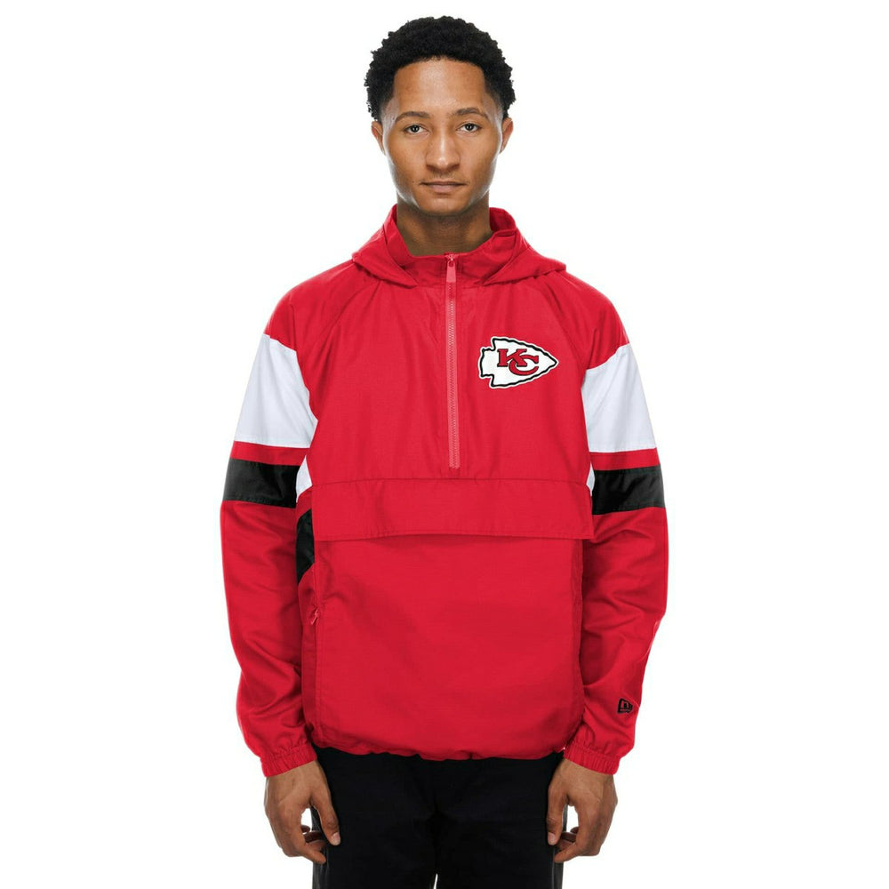 Kansas City Chiefs NFL Quarter Zip Windbreaker Jacket Red Lifestyle