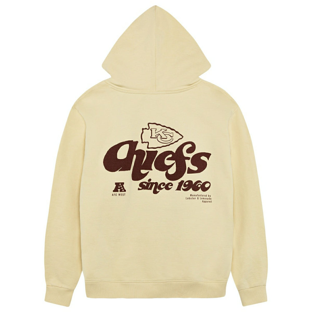 Kansas City Chiefs L&L '76 Classics NFL Hoodie Cream Lifestyle