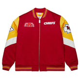 Kansas City Chiefs Throw it Back Heavyweight Satin NFL Jacket Red Fashion