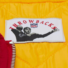 Kansas City Chiefs Throw it Back Heavyweight Satin NFL Jacket Red Fashion