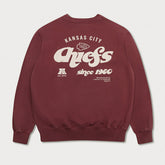 Kansas City Chiefs L&L '96 Classics NFL Crewneck Sweater Maroon Fashion