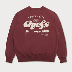 Kansas City Chiefs L&L '96 Classics NFL Crewneck Sweater Maroon Fashion