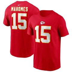 Patrick Mahomes #15 Kansas City Chiefs Nike Player NFL T-Shirt Red Classic