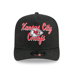 Kansas City Chiefs NFL Chainstitch 9FIFTY A-Frame Snapback Cap Black Taass for sale