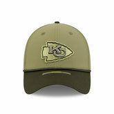 Kansas City Chiefs 2025 NFL Salute to Service 39THIRTY Flex Cap Olive Fashion