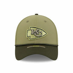 Kansas City Chiefs 2025 NFL Salute to Service 39THIRTY Flex Cap Olive Fashion