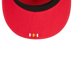 Kansas City Chiefs 2025 NFL On-Field Sideline 59FIFTY A-Frame Fitted Cap Red Lifestyle