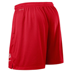 Kansas City Chiefs 2025 NFL Sideline Reversible Mesh Nike Dri-FIT Shorts Red Taass sale