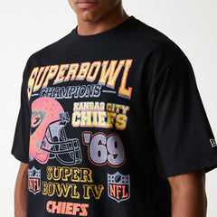 Kansas City Chiefs 1969 Super Bowl Champs Oversized NFL T-Shirt W Fashion