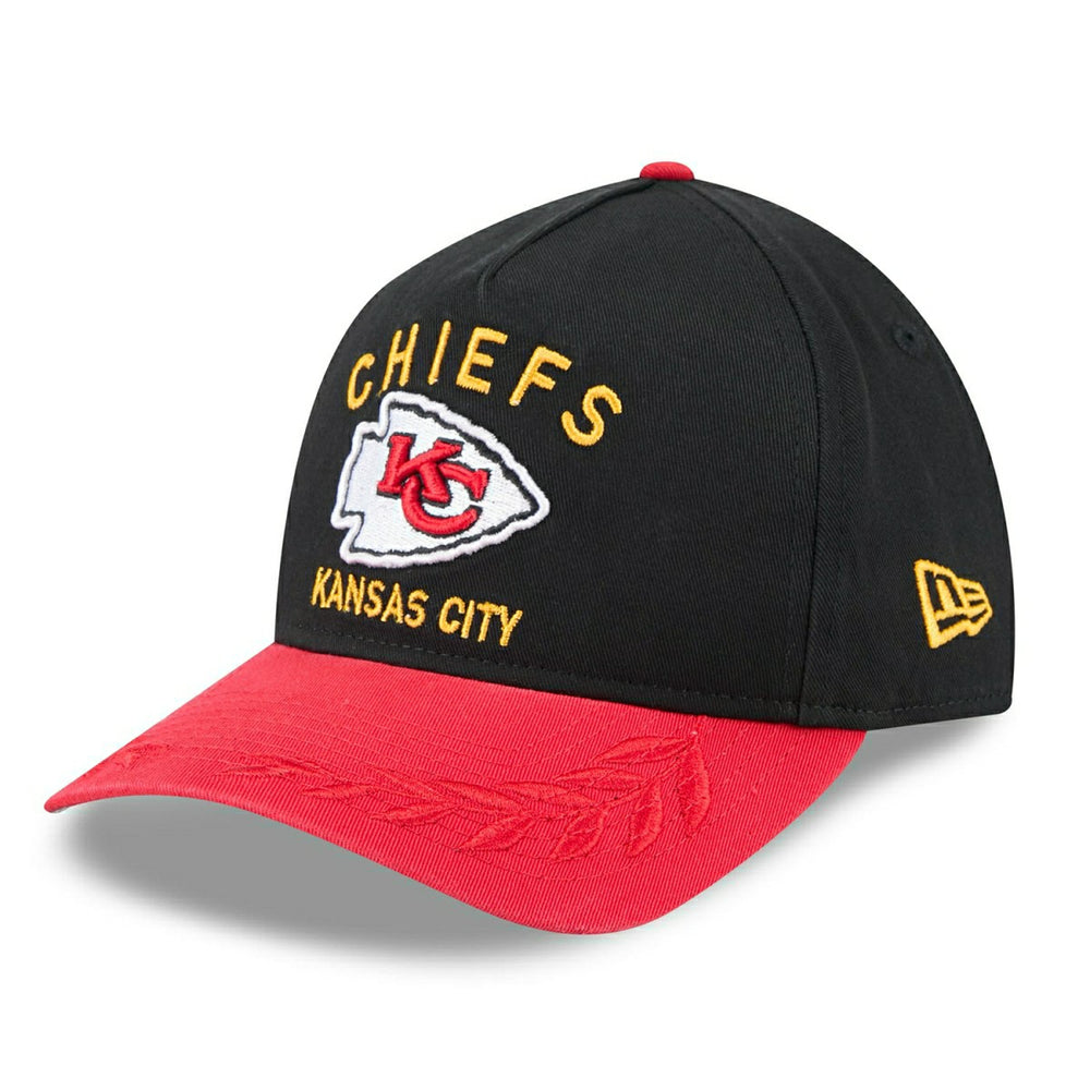 Kansas City Chiefs 2025 NFL Draft 9TWENTY A-Frame Adjustable Cap Black Taass sale