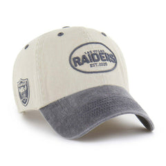 Las Vegas Raiders '47 Breaking Trail Clean Up Adjustable NHL Cap Natural/Gray Classic