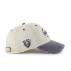 Las Vegas Raiders '47 Breaking Trail Clean Up Adjustable NHL Cap Natural/Gray Classic