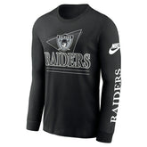 Las Vegas Raiders Full Blitz Rewind NFL Long Sleeve T-Shirt Black Taass US
