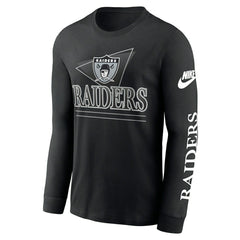 Las Vegas Raiders Full Blitz Rewind NFL Long Sleeve T-Shirt Black Taass US