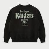 Las Vegas Raiders L&L '96 Classics NFL Crew Sweater Black Lifestyle