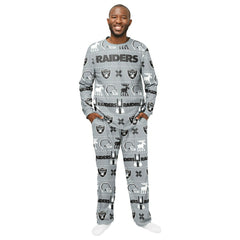 Las Vegas Raiders NFL Holiday Pajamas Set (2-Piece) Classic