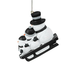 Las Vegas Raiders NFL Sledding Snowmen Christmas Ornament Taass sale