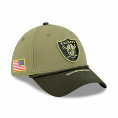 Las Vegas Raiders 2025 NFL Salute to Service 39THIRTY Flex Cap Olive Taass sale