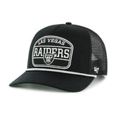 Las Vegas Raiders Hone Rope '47 Hitch RF Snapback Trucker NFL Cap Black Taass for sale