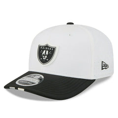 Las Vegas Raiders 2025 NFL Training Camp New Era 9SEVENTY Stretch-Snap Cap OTC White Classic