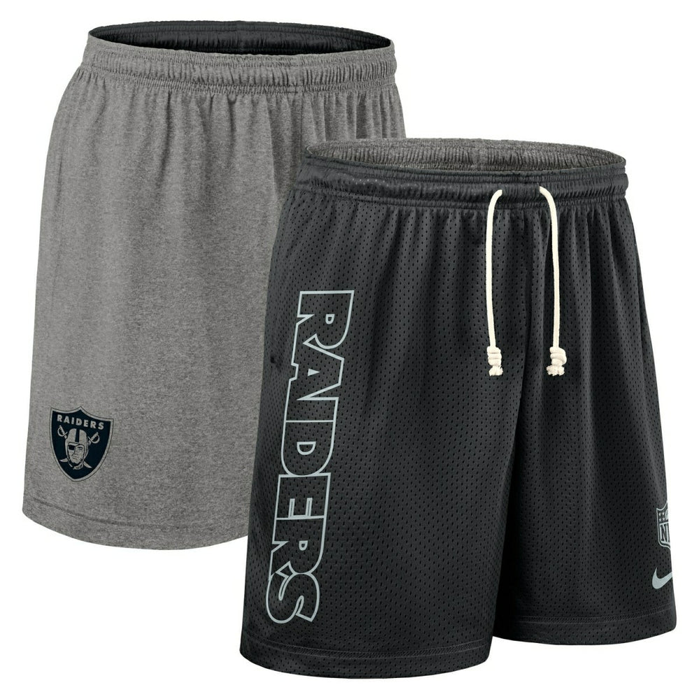 Las Vegas Raiders 2025 NFL Sideline Reversible Mesh Nike Dri-FIT Shorts Black Taass for sale