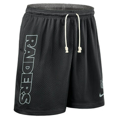 Las Vegas Raiders 2025 NFL Sideline Reversible Mesh Nike Dri-FIT Shorts Black Taass for sale