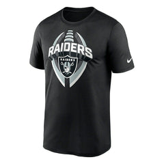Las Vegas Raiders 2025 Icon Nike Legend NFL T-Shirt Black Fashion