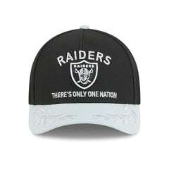 Las Vegas Raiders 2025 NFL Draft 9FORTY M-Crown A-Frame Snapback Cap Black Classic